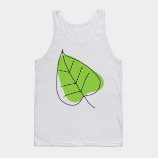 leaf art drawing Tank Top